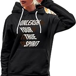 Women's Hoodie | Cotton Rich | Globally Certified Fabric | Super Soft & Warm | Colors Dont Fade | Relaxed Fit | Unleash Your True Spirit Design-image-42
