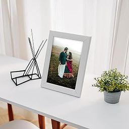 Dev Aastha White Table Photo Frame | Single Piece | Size – 5x7 inch | Elegant Rectangular Frame with Plexi Glass for Table Display | Ideal for Gift & Décor-image-5