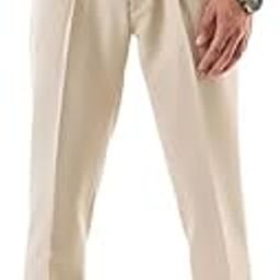 Men Formal Trousers | High Rise Pleated Front Loose Fit | Durable Polyester Blend with Medium Stretch & Smooth Texture | Perfect for Office & Club Wear-image-63
