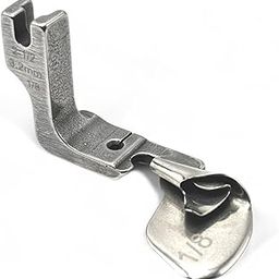ZENITH Rolled Hemming Folder Presser Foot, Multi-Function Curved Pull Tube for Silk Chiffon, High Shank Compatible with Jack f4, Juki, Brother (1/8 (3.2MM))-image-19