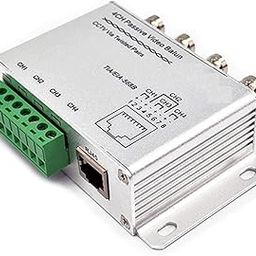 4 Channel Aluminium Alloy Shell Passive HD-CVI/TVI/AHD CCTV Camera Transceiver, BNC RJ45 UTP Video Balun, 720P/1080P (4 Channel, Black/Silver)-22