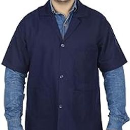 Cotton viscose 33:66 Ratio Half Sleev Lab/Doctor/Lab Apron Coat 180 gsm-picture-23