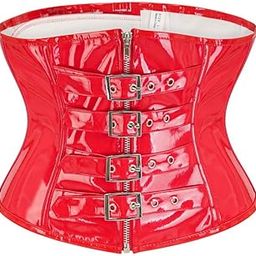 Women’s Leather Zipper Corset Belt | Short Waist Corset with Front Closure | Stylish Belly Shaper for Outerwear-picture-13