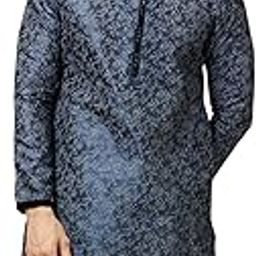 Men's Bel Buti Foil Printed Kurta Set (2pcs)-image-48