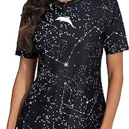 Womens Boyleg One Piece Rashguard Swimsuit UPF 50 Zipper Surfing Wetsuit-picture-18