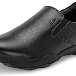 Men's Black Leather Casual Shoes-picture-7