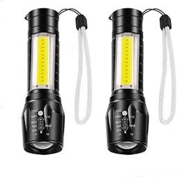 OSFT LED Flashlight Rechargeable – USB Mini Torch Light, Ultra Bright Compact Pocket Flashlight with Side Lantern, High-Powered Handheld Tactical Light for Camping, Travel & Emergency Use (2)-image-8
