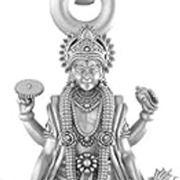 Sterling Silver (92.5% purity) God Vishnu Pendant for Men & Women Pure Silver Lord Vishnu Locket for Good Health & Wealth-image-94