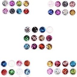 Enakshi® 60 Pcs Charms Nail Glitter Sequins Nail Art DIY Decoration for Salon Home |Health & Beauty | Nail Care, Manicure & Pedicure | Nail Art Accessories-image-24