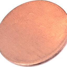 UpGBRF Copper Sheet Plate Pure Copper Metal Sheet Round T2 Copper Plate for Metal Processing, Diameter 7.5cm,Thickness:3mm-image-2