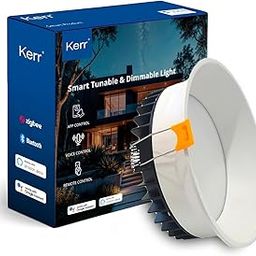 Kerr Smart Deep Down Light | 3000k - 6500k Tunabale and 10-100% Dimmable | Supports Voice, Remote & APP Control | Works with Alexa & Google Assistant. (White, 12W, Zigbee)-image-27
