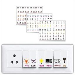 Switch Board Panel Stickers for Home and Office - Total Pack Off -160 Designs-image-66