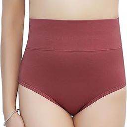 Teens Cotton Lycra Seamless High Waist Shaper Panty(Berry Plain)-image-53