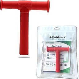 SPEECHGEARS Oro-Tube, A Chewing Tube For Speech Feeding And Sensory Integration Red(Medium Soft)-16