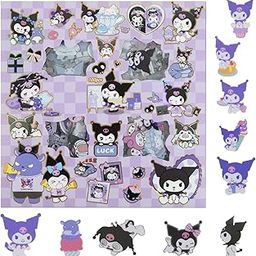 HASTHIP® Kuromi Sticker Gift Set - 100Pcs Kuromi & Melody Stickers, Cute Stickers Decals Assorteds Kawaii Sticker Gifts for Kids Teens Girls Adults, Ideal DIY Decor & Gift For Sanrio Fans-image-60