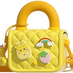 Toyshine Cute Rabbit Design Stylish Cross Body EVA Handbag cum silicone Purse for Girls kids with Adjustable Strap-picture-5