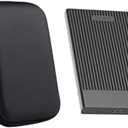 1TB Portable External Hard Drive 2.5'' USB 3.0 with HARDDRIVE CASE (Black) (k.ul)-25