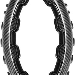 AUTO MT Steering Wheel Booster Cover Carbon Fiber Non-Slip Steering Wheel Grip Carbon Fiber Universal for All Cars-image-27