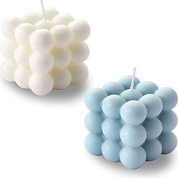 Bubble Candle - Cube Soy Wax Candles, Home Decor Candle, Scented Candle Set 2 Pieces, Home Use and Gifting-image-13