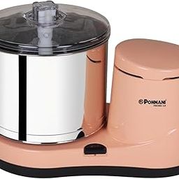 Ponmani Prime 3.0 Table Top Wet Grinder - 3Ltr (100% Copper Motor, Peach)-image-35