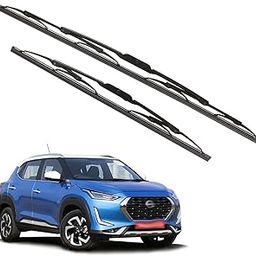 Kylo Windshield Wiper for Magnite/Conventional and Traditional Metal Type Windshield Water Repellency Scratch Proof Metal Wiper Blades Suitable for Magnite (Driver Side - 20", Passenger Side - 15")-image-10