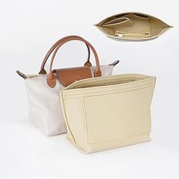 Purse Organizer Insert, Bag Handbag Tote Organizer, Bag in Bag, Perfect for Speedy Neverfull and More (Large, Beige)-image-79