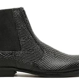 Men's Textured Classy Leather Boot, Ankle Length Boots Pointed Toe Anti-Skid Outsole-image-40