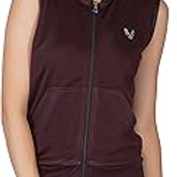 Women's Sleeveless Hooded Training Sports Gym Jacket-image-12