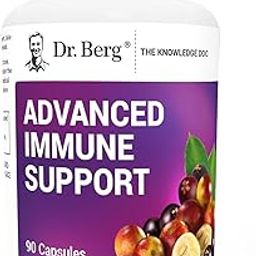 Dr. Berg's Advanced Immune Support - Daily Immunity Multi-System Defense Supplement with Vitamins C, D, Zinc, & Elderberry, 90 Vegetarian Capsules-image-76