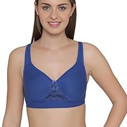 Women's Cotton Padded Wire Free Non-Wired Full-Coverage Bra-image-81