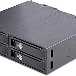 StarTech.com 4-Bay Backplane for U.2 Drives, Fits in a 5.25inch Bay, Mobile Rack Enclosure for 2.5inch U.2 (SFF-8639) NVMe SSDs, Includes Mini-SAS HD Cables/Removeable Trays (4U2525-SAS-BACKPLANE)-3