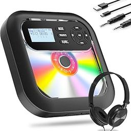 Bluetooth CD Player Portable with Built-in Speakers, 1*CD Player, 3.5mm Jack, Headphone, Speaker Compatible-picture-3