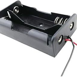 UJEAVETTE 3xWire Lead Battery Storage Box Case Holder for 18650 Double Battery Black-image-27