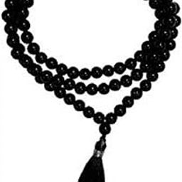 Black Agate Hakik 108 Beads Buddhist Prayer for Japa Rosary Wearing for Fashion Wear Mala for Astrological Purpose-image-6