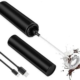 InstaCuppa Travel Milk Frother Hand Held Electric Coffee Beater with Rechargeable Battery USB Charging Cable, Travel Casing (Black)-image-3