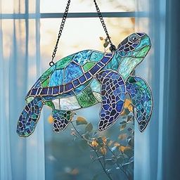 OTAKU KRAFT Sea Turtle Acrylic Window Hanging Stained Suncatcher Perfect Ornament and Home Decor for Lovers Beach Sun Catchers Indoor Windown Suncatchers Windows Garden Outdoor-image-31