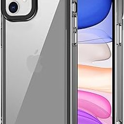 amazon basics Back Case Cover for iPhone 11 (TPU + PC_Black)-image-99