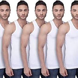 Cotton Vest for Men Classic Design|100% Cotton Men's Vest|Mens Innerwear|Men's Cotton Vest for Regular and Daily Use|White-image-42