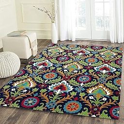 HassanCarpet Quality Matters Highly Solid Density Wool Woven Carpet for livingroom Bedroom Hall Area Rug/Carpet (Size 5 X 7 Feet Color Green Y1)-23