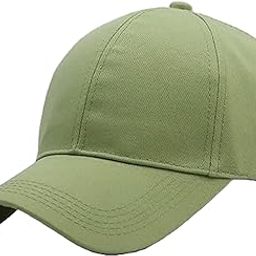 Unisex's Cotton Adjustable Plain Solid Baseball Cap-10