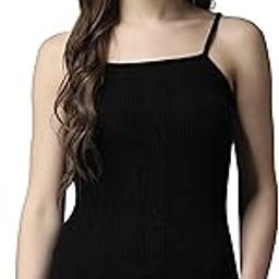 Thermal Warmer Spaghetti Top for Women Ultra Soft Sleeveless Scoop Neck Winter Inner Wear Top Johns Underwear (Pack - 1)-image-82