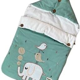 BHAAKUR We are All Wonderfully Made Baby Carrier nest|Green, 0-6 Months-image-1