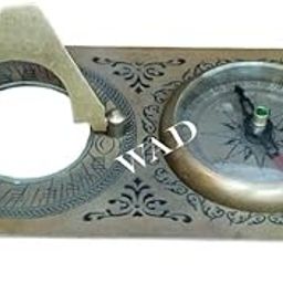 Antique Brass Sundial Pendulum Compass – Antique Brass Nautical Finish, Vintage Gift Marine Compass-picture-11