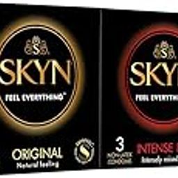 Skyn Multi Pack Condoms for Men 36 count(Pack of 3's) | Original - 12, Extra lube - 12, Intensefeel 12 Feel Everything | Latex Free-6