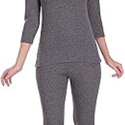 Blue Bird Enteprises Present Women Cotton Qualified GreyWinter Wear Thermal Top and Lower Set (Pack of 1 Set)-image-42