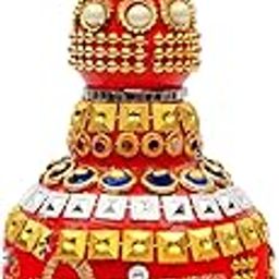 Toolart Wooden Handcrafted Beautifully Traditional Designed Sindoor Dani Storage Box Suitable for Married Women,Gifts,Weddings(Pack of 1)(Color-Red & Yellow) Sindoor_Dani018-image-10