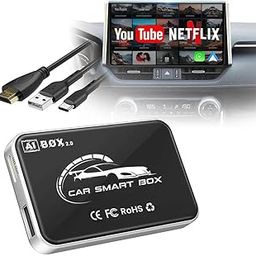 Wireless Carplay Adapter Androiid Auto Wireless Androiid Device with YouTube Netflix Play Store Apps Fast Connect & Auto Reconnect All Cars & iOS Androiid Mobile (16GB Memory + 2Gb RAM)-8