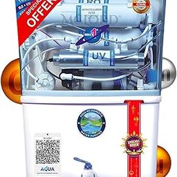Aqua Grand Plus RO Domestic Water Purifier (RO+ LED UV+ ORC COPPER+ HIGH TDS MEMBRANE+ TDS CONTROL) Best For High Fluroide or Chemical Dumping Water | 20 LPH | 12L Storage (Aqua Grand Plus (Premium))-image-95