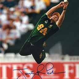 Original Autographed Photo of South African Cricketer Jonty Rhodes-image-88
