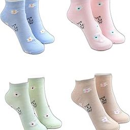 Flower Ankle Socks for Women Made With Premium Cotton, Stylish Striped Design with Extra Softness, Anti Odour & Anti Bacterial, Multicolor- Free Size-image-77
